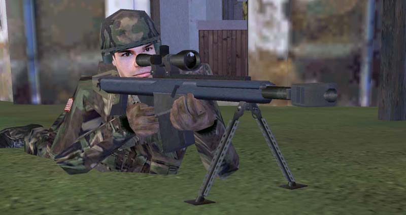 Снайперский гранатомет XM 109 в игре Flashpoint